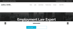 Desktop Screenshot of lesliejsmithlaw.com